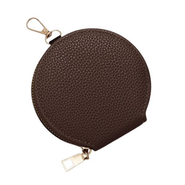 666_1776995969578.png Round PU Leather Purse With Keychain