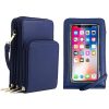 PU Leather Triple Layer Phone Crossbody Bag