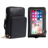 PU Leather Triple Layer Phone Crossbody Bag