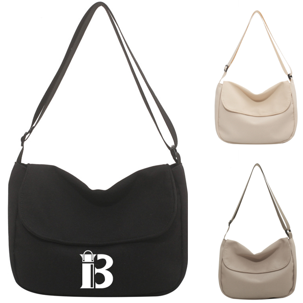 Canvas Messenger Crossbody Bag