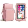 PU Leather Triple Layer Phone Crossbody Bag