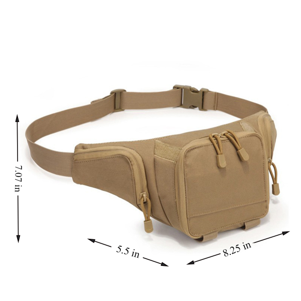 Concealed Carry Oxford Crossbody Waist Bag