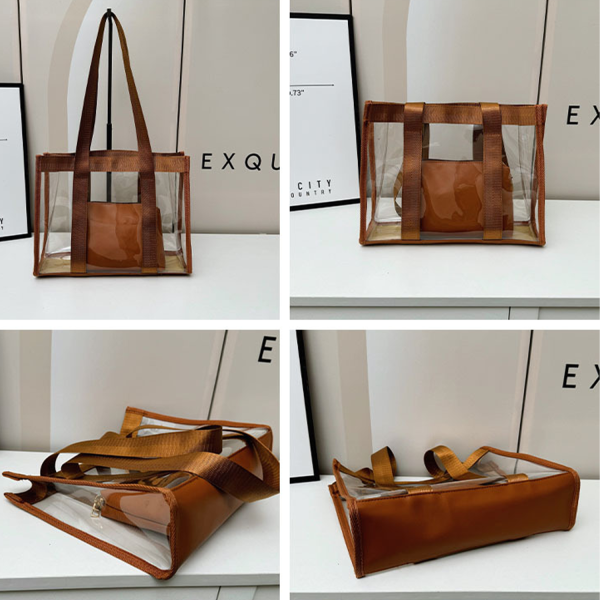 Waterproof Travel Clear PVC Tote Bag