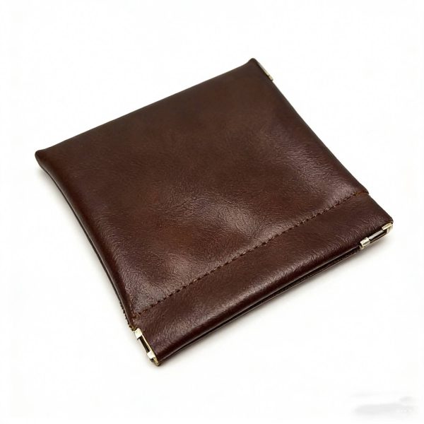 PU Leather Self-Closing Sunglasses Pouch