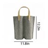 2-Bottle Felt Wine Tote Bag