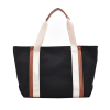 Classic Canvas Striped Tote Bag