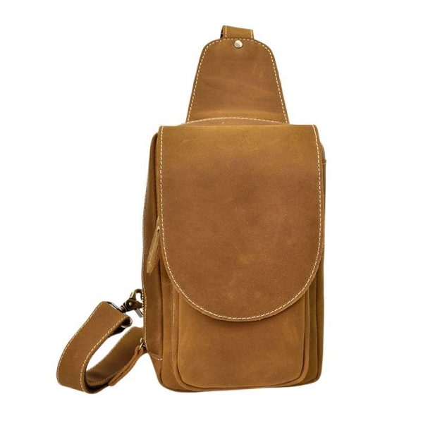 Men's Casual Sports Vintage Genuine Leather Crossbody Bag