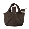 Foldable Nylon Shoulder Tote with Keychain Pouch