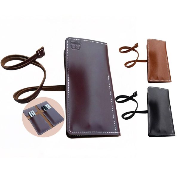 PU Leather Roll-Up Pen Case