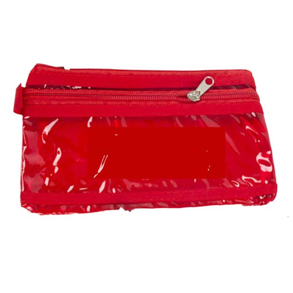 PVC Double Layer Jewelry Travel Pouch Small Card Change Bag