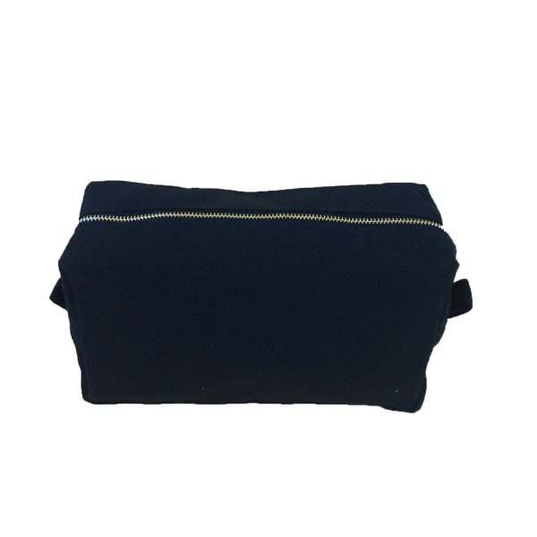 black_1775395331057.jpg Canvas Cosmetic Bag Zipper Pouch Stand Up Design