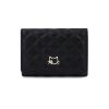 PU Leather Trifold Mini Wallet