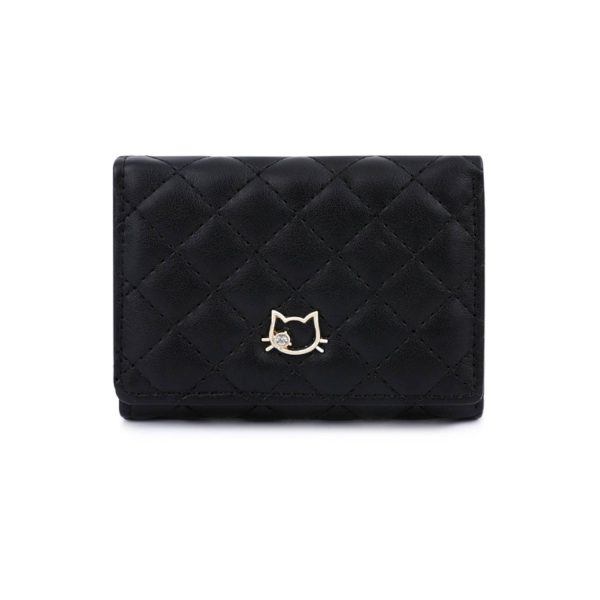 PU Leather Trifold Mini Wallet