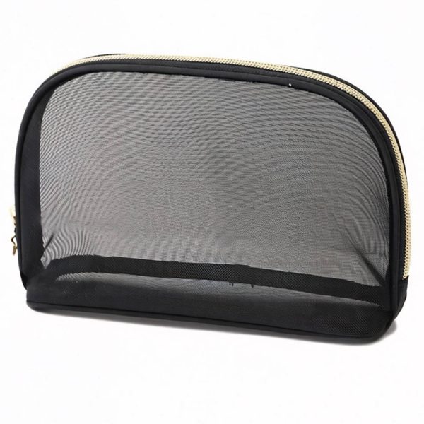 Portable Nylon Mesh Makeup Bag