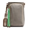Woven Crossbody Water Bottle Bag