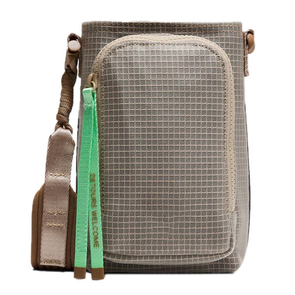 Woven Crossbody Water Bottle Bag