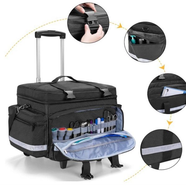 Detachable Rolling Medical Supply Bag
