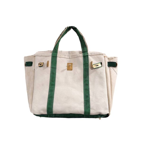 Canvas Fringe Tote Bag Boho Nautical Theme