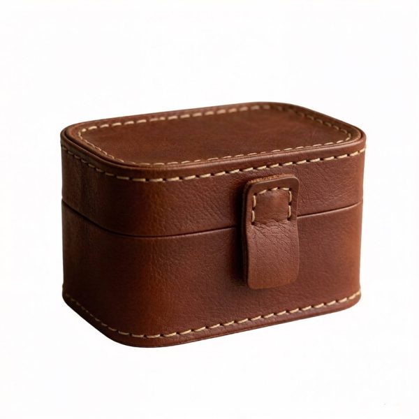 Vintage PU Leather Mini Jewelry Box