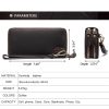 Classic Leather Long Dual-Zip Wallet