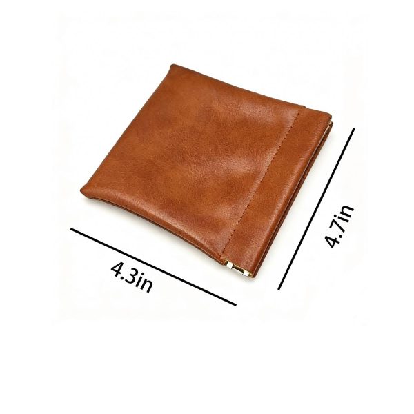 PU Leather Self-Closing Sunglasses Pouch