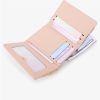 PU Leather Trifold Mini Wallet