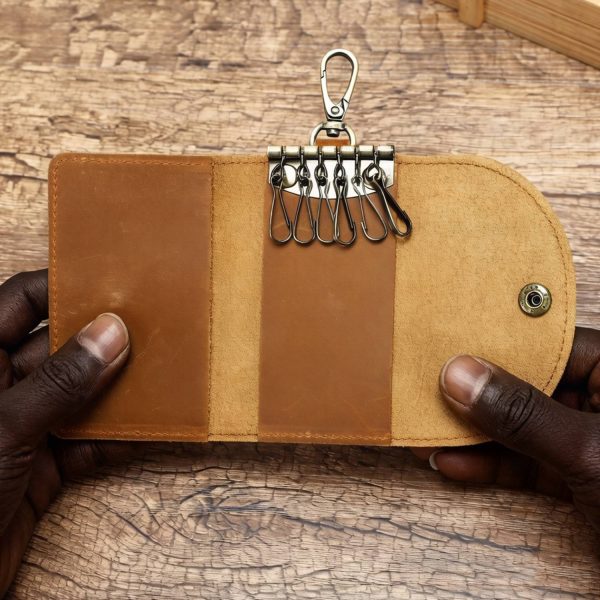 Genuine Leather Key Organizer Wallet