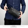 PU Leather Woven Travel Toiletry Bag