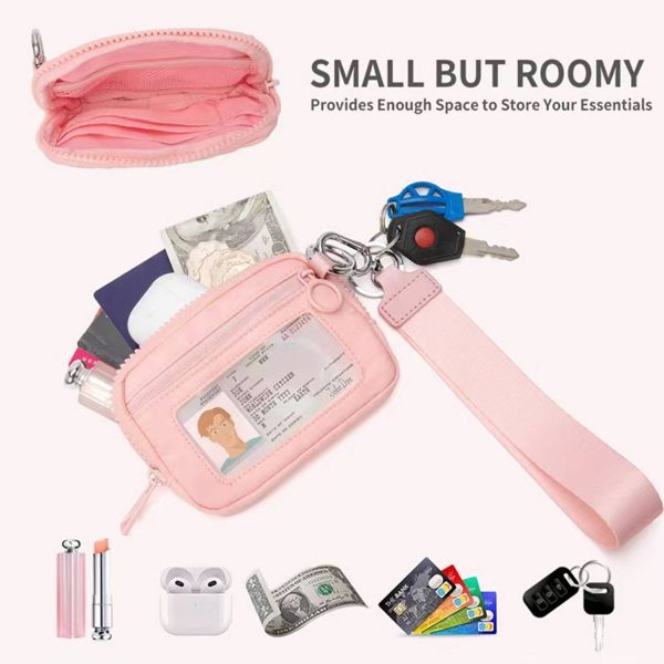 Mini Wristlet Keychain Wallet