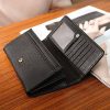 PU Leather Simple Large-Capacity Clutch Wallet