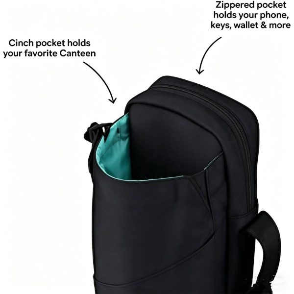 Neoprene Insulated Water Bottle Holder with Shoulder Strap