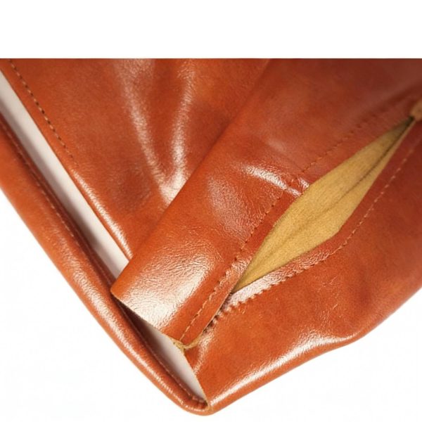 PU Leather Self-Closing Sunglasses Pouch
