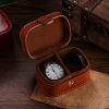 Vintage PU Leather Mini Jewelry Box