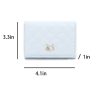 PU Leather Trifold Mini Wallet
