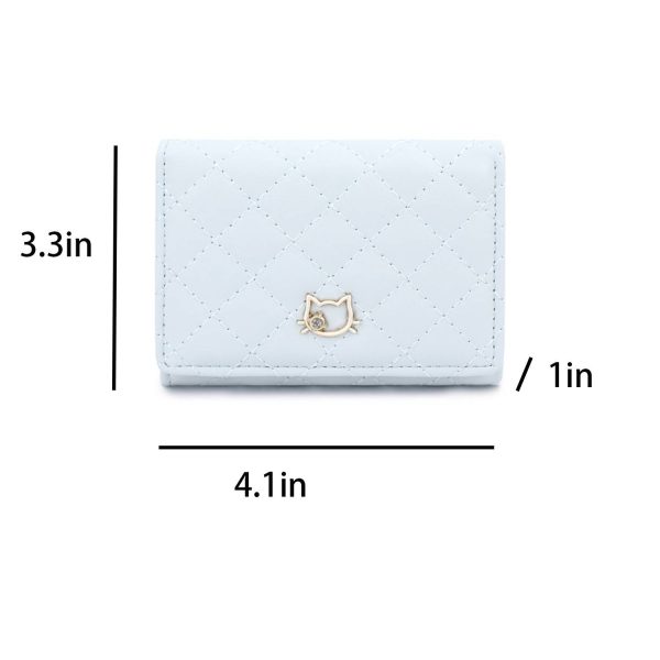 PU Leather Trifold Mini Wallet
