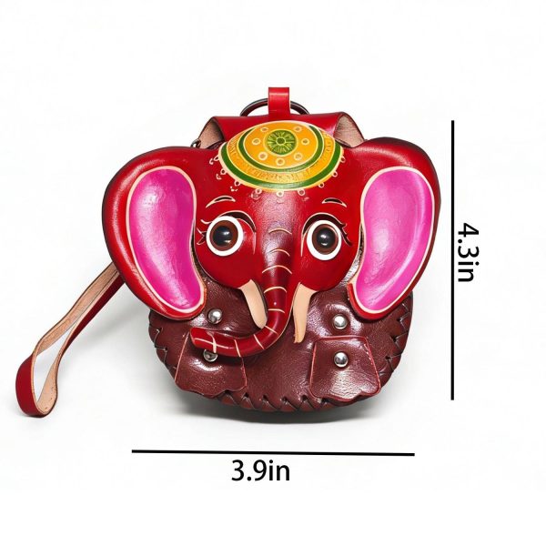 Genuine Leather Animal Coin Pouch