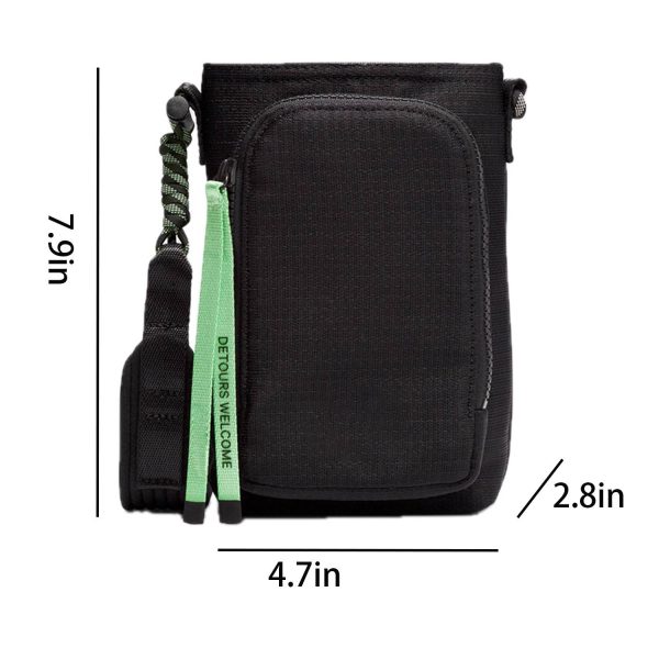 Woven Crossbody Water Bottle Bag