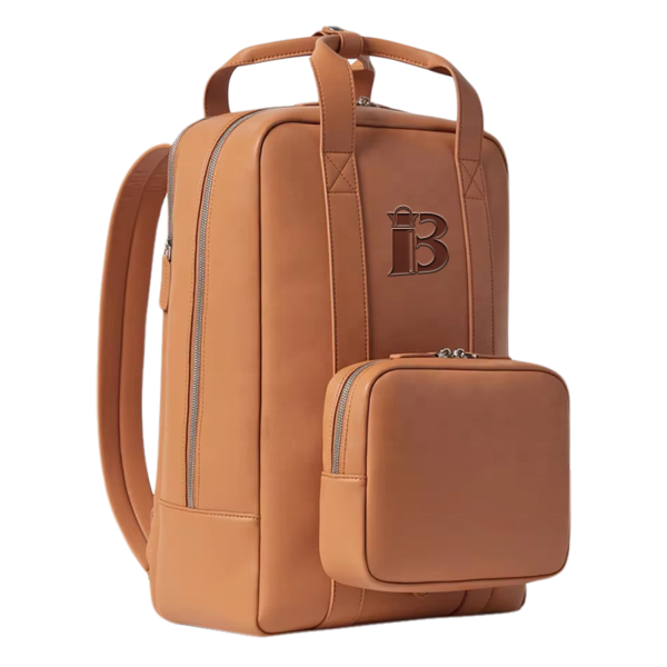 Vintage PU Leather Laptop Backpack