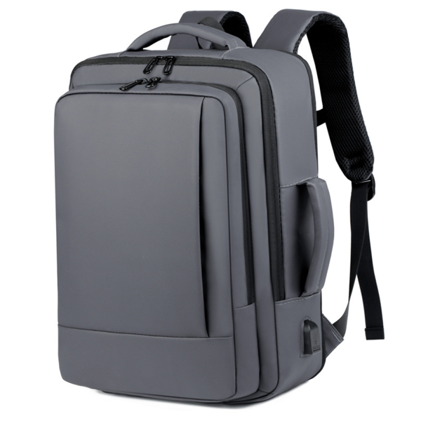 Waterproof Polyester Business Backpack w/ USB Port