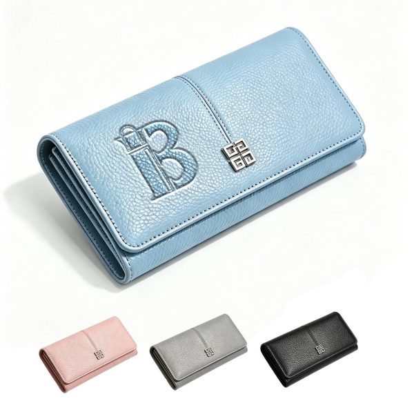 PU Leather Simple Large-Capacity Clutch Wallet