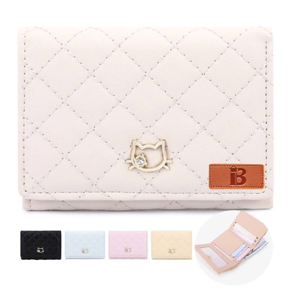 PU Leather Trifold Mini Wallet