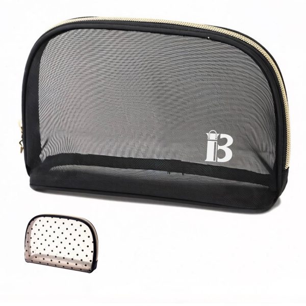 Portable Nylon Mesh Makeup Bag