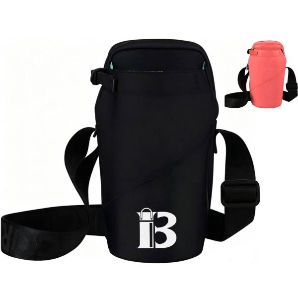 Neoprene Insulated Water Bottle Holder with Shoulder Strap