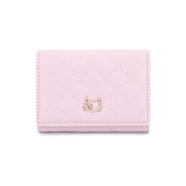 PU Leather Trifold Mini Wallet