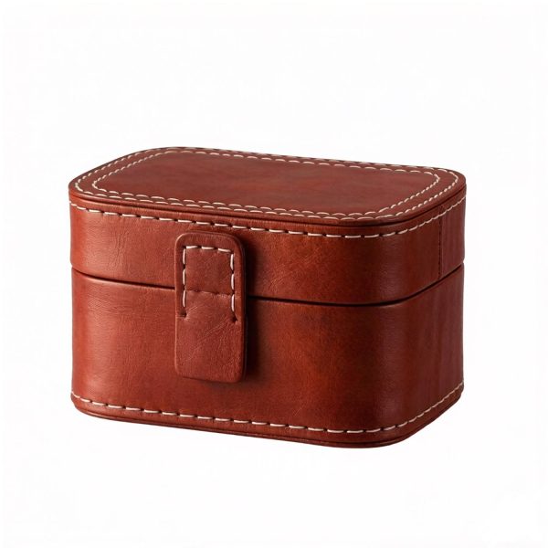 Vintage PU Leather Mini Jewelry Box