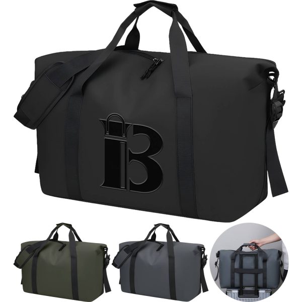 Polyester Waterproof Travel Duffle Bag w/ Trolley Sleeve