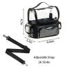 Clear Travel Makeup Bag with Divider