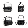 Clear Travel Makeup Bag with Divider
