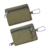 吊环小小包绿_1775552485242.png Outdoor Nylon Mini Wallet with Carabiner