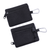 吊环小小包黑_1775552461872.png Outdoor Nylon Mini Wallet with Carabiner